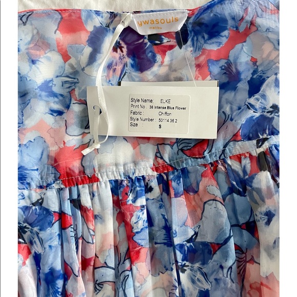 Eywasouls Malibu Blue Elke Dress Small, NWT! $420 - Picture 14 of 15